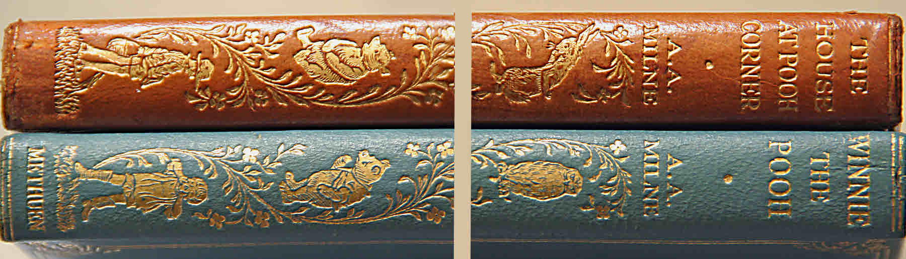 ((img to show detail in spines of several special bindings))
