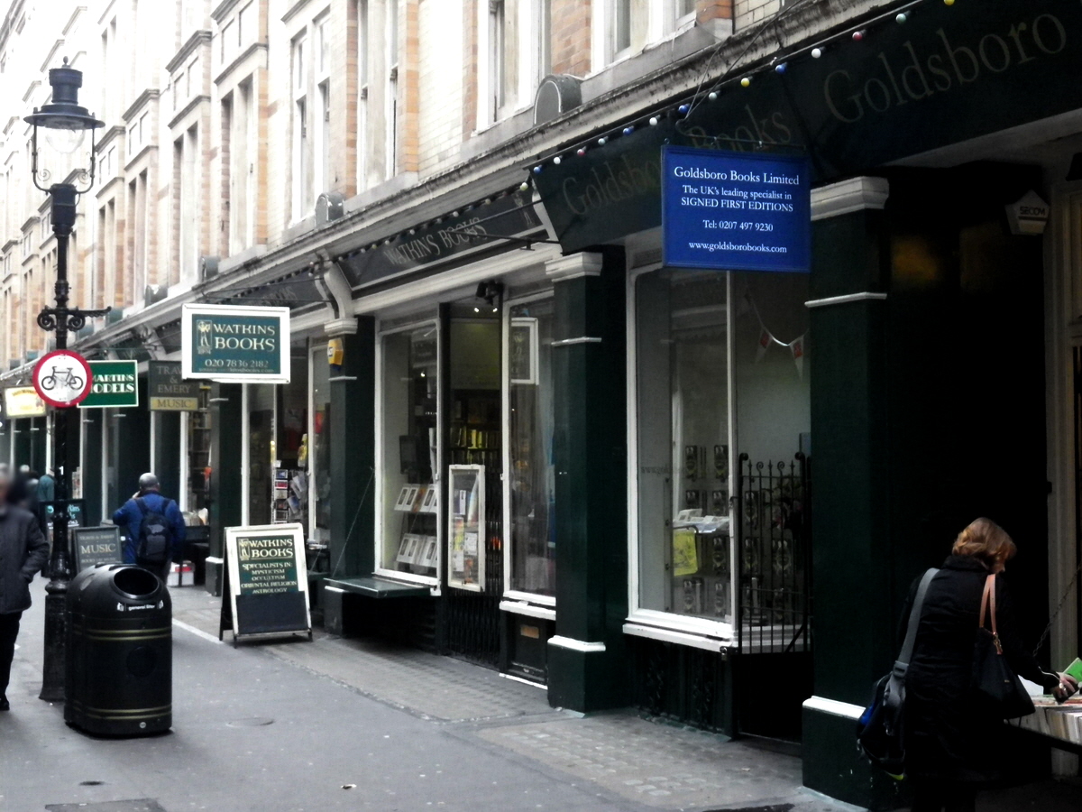 Part of Cecil Court, London, South side