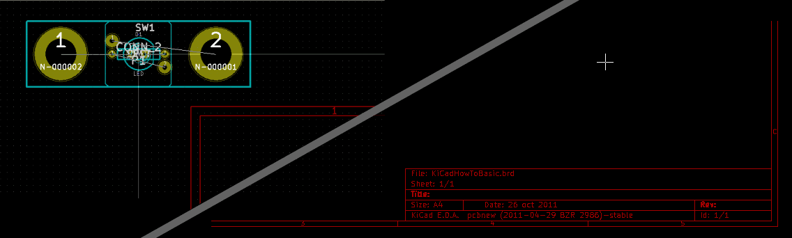 KiCad PCB design early stage