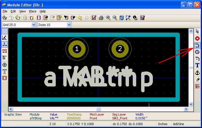 Module Editor- Add graphic line