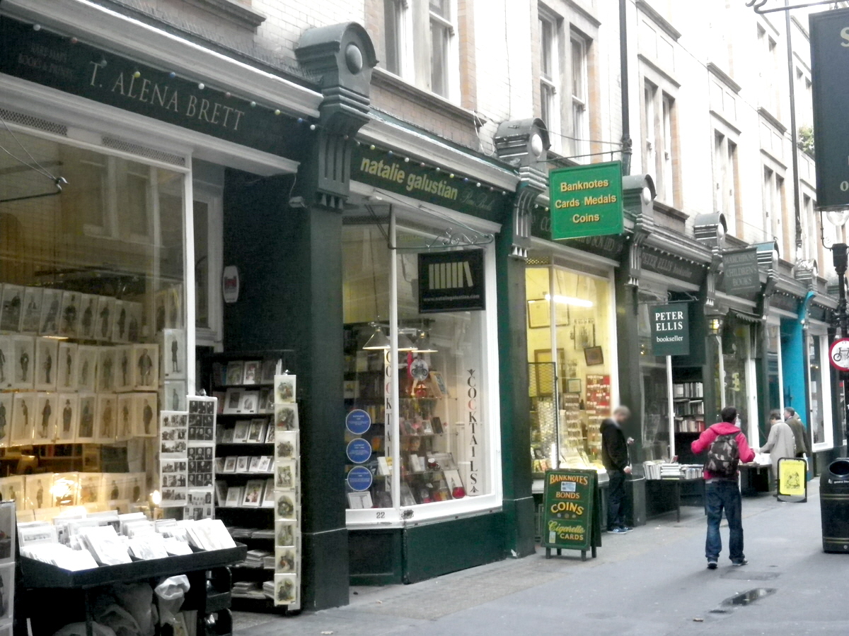 Part of Cecil Court, London, North side